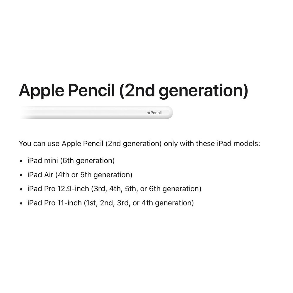 Apple Pencil 2nd Generation Model A2051 White for iPad Box Included - Picture 8 of 8